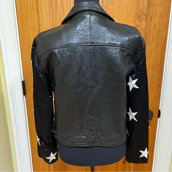 Reformation Big Dipper Leather Moto Style Jacket, Size S - Picture 2 of 13